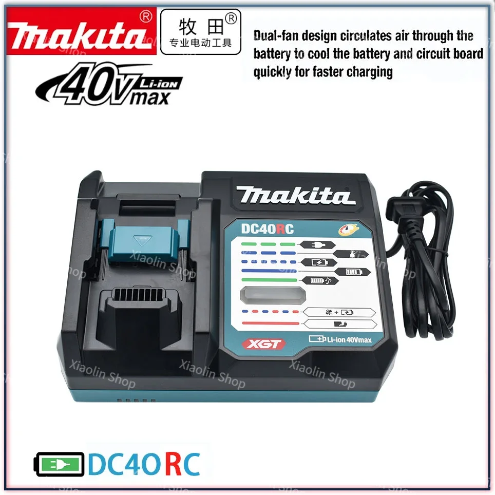 

DC40RA 100% original Makita 40V Max XGT fast optimized charger digital display 40Vlithium battery charger dual fan design DC40RC