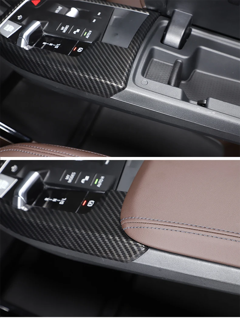 ABS Carbonfaser für BMW X1 IX1 U10 U11 2023-2024 Auto Mittelkonsole Schalttafel Dekorativer Rahmen Aufkleber Innenraumzubehör – Detail 7