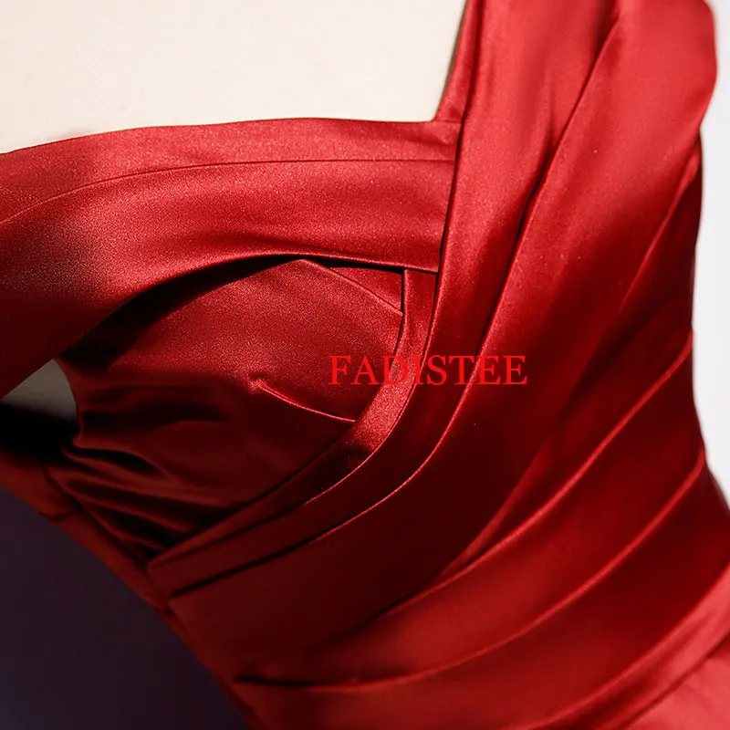 Long Prom Dresses V-Neck Off Shoulder A-Line Pleat Floor-Length Satin Dress Elegant Dresses Evening Long