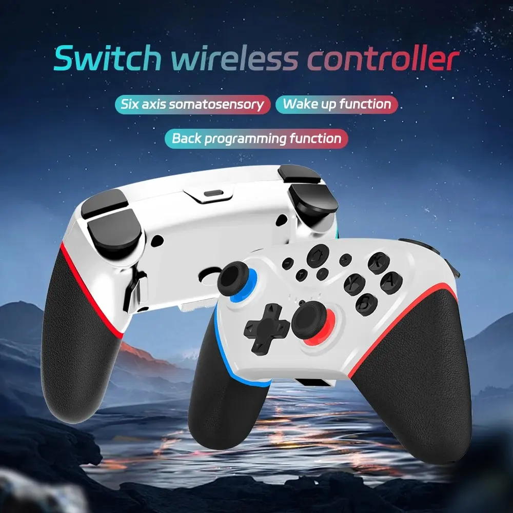 Wireless Switch Controller Compatible with Switch/Lite/OLED Remote Supports Multi-Platform Turbo Wake-up Function wireless game controller