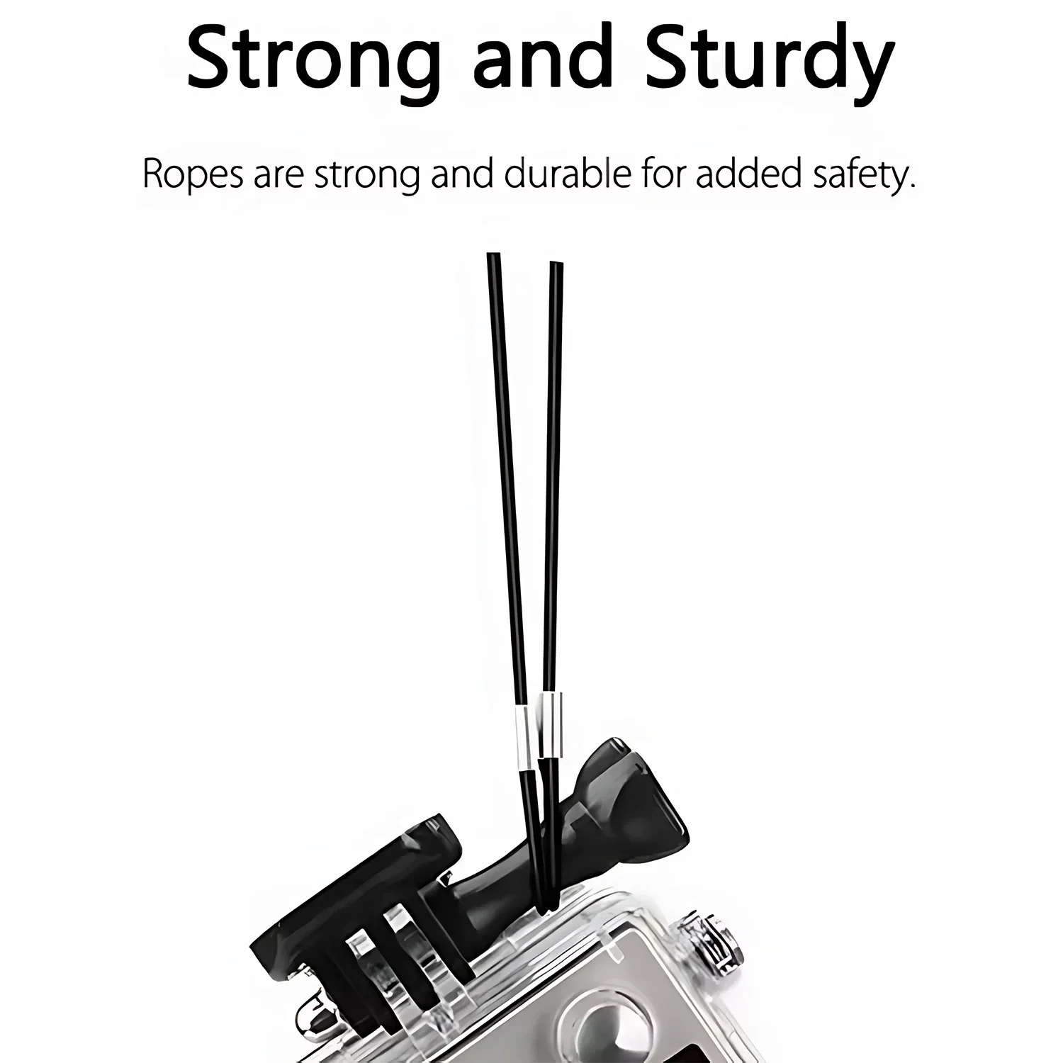 Universal 30CM/60CM Camera Safety Lanyard Ropes for GoPro Hero/Insta360/DJI/SJCAM Anti-Drop Stainless Steel Tether Wire Rope