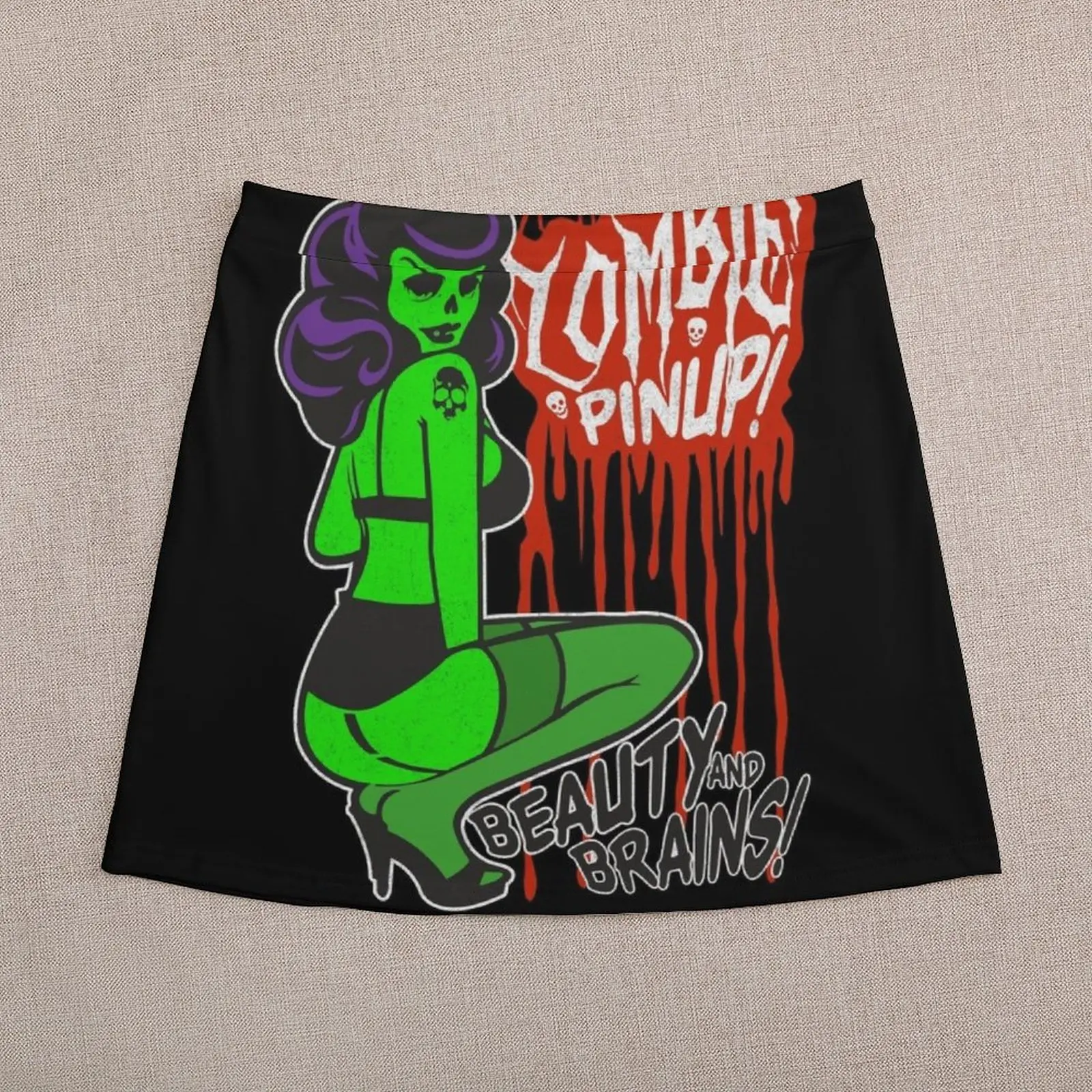 Zombie Bombshell Pinup Tshirt Mini Skirt fairy grunge women's golf wear summer skirts for women 2023