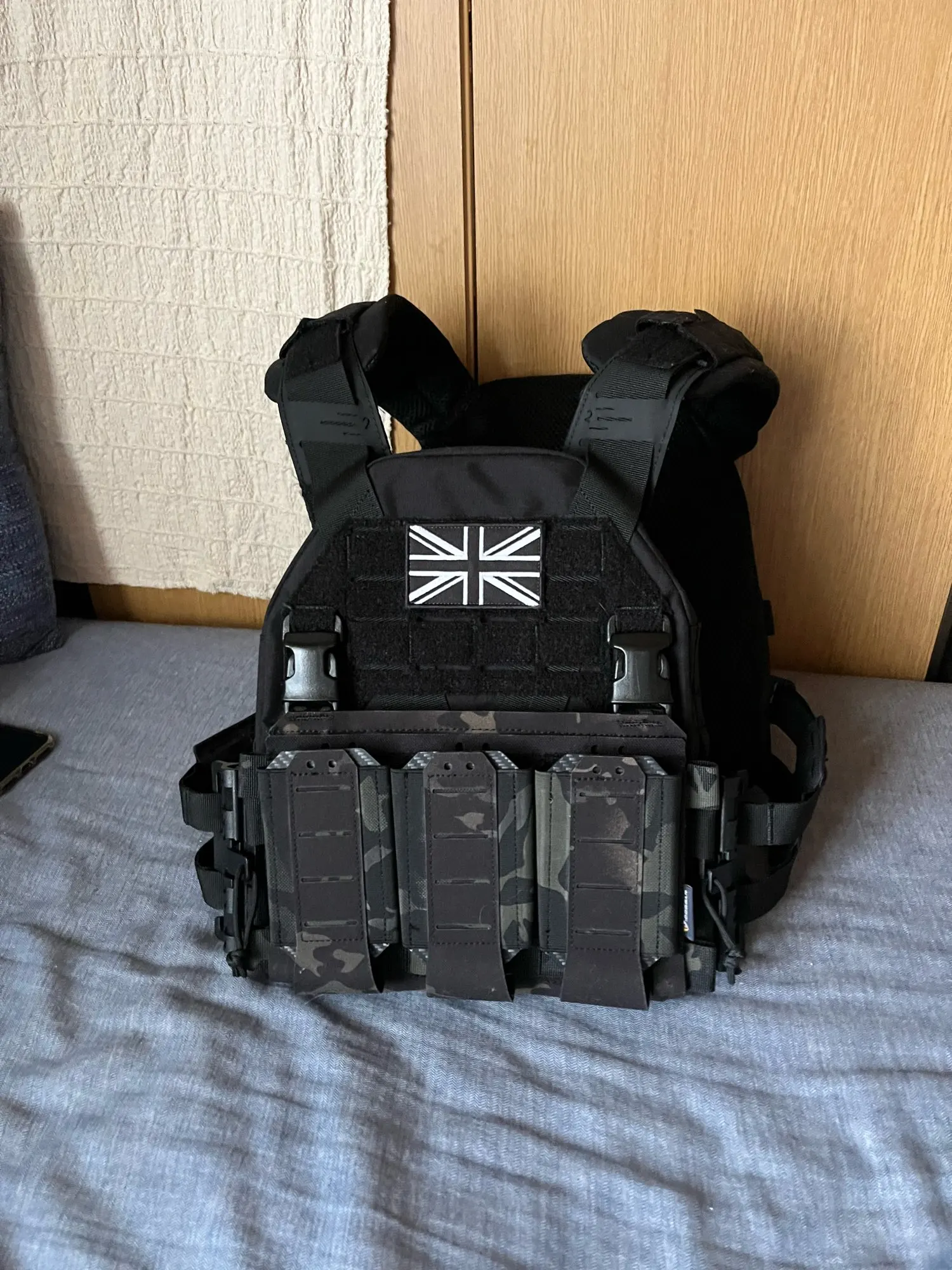 Assault Adapt Banger Back Panel Zip On Rear Pack Tactical Vest FCPC V5 Plate Carrier Accessories Bag GP Pouch Multitools Pocket