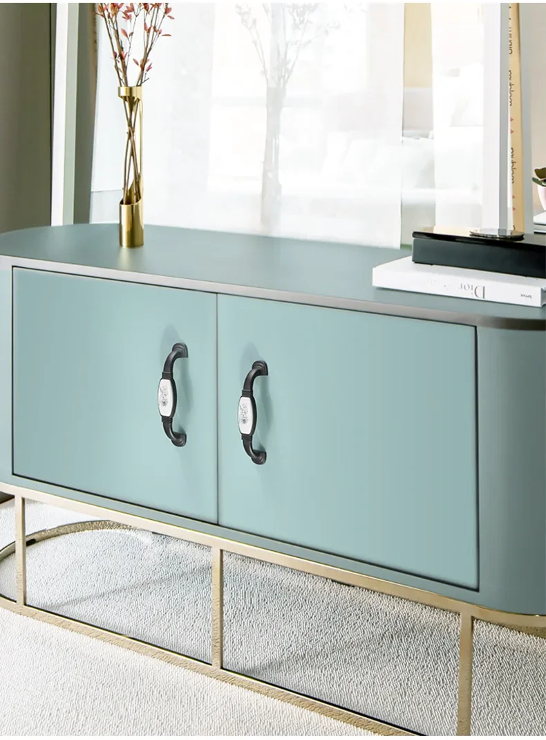 Description Picture 6 of itemVintage Zinc Alloy+Ceramic Cabinet Knobs and Handles European Style Gold/Black Kitchen Door Handle Pulls Furniture Hardware