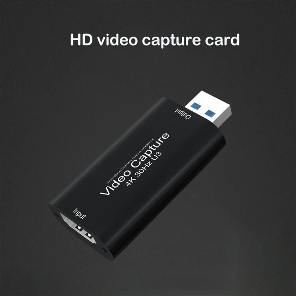 Ultra HD Video Capture Card with HDMI Input for Recording and Live Streaming
