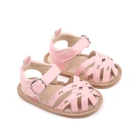 Baby Girl Cross Strap Sandals Summer Outdoor Walking Shoes Beautiful Flower High Quality PU and TPR for 0-9-18 Month Baby BL3024 3