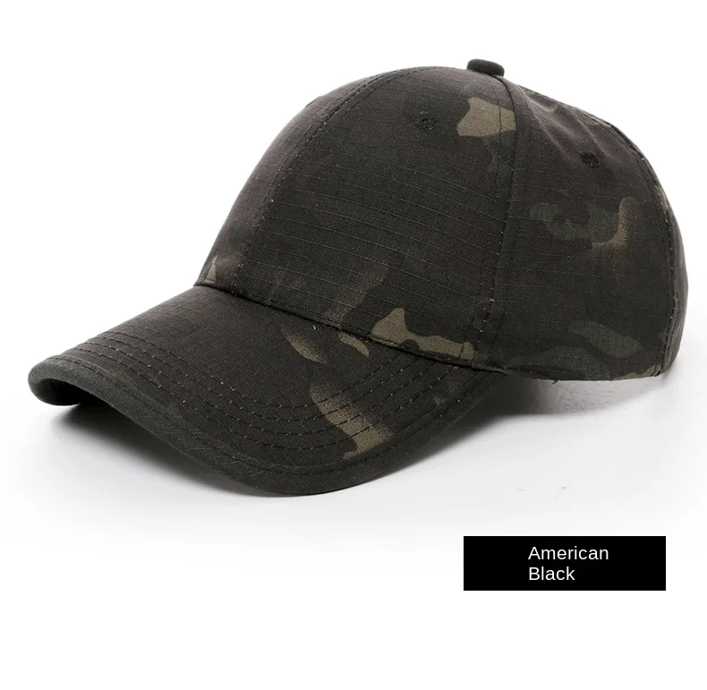 Tarnfarbene Baseballkappe für Herren, Verstellbare Atmungsaktive Schnelltrocknende Baseballmütze, Ideal für Wandern, Camping und Taktisches Training – Detail 16