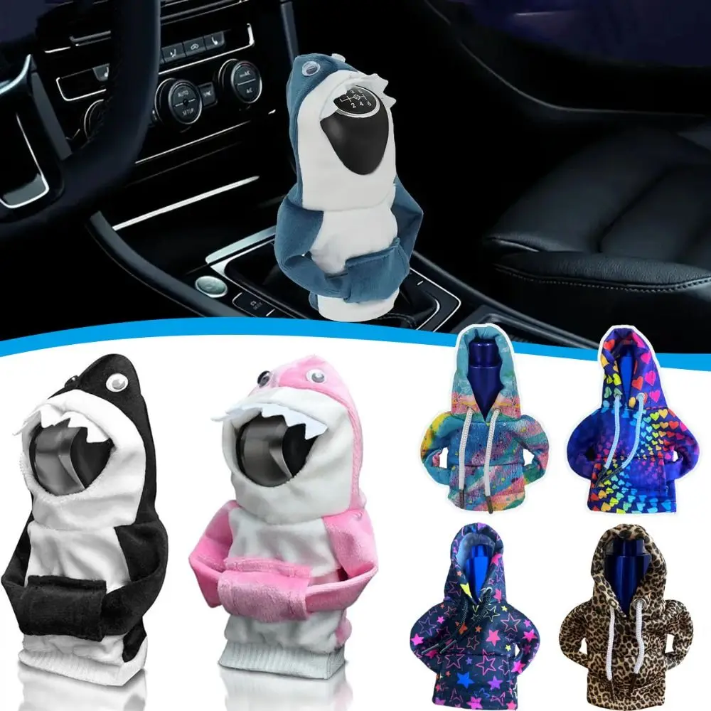Car Interior Accessories Gear Head Cover Car Shift Hoodie Covers Hoodie Car Gear Shift Knob Cover Auto Interior Accessor Gear Lever Decorative Manual Handle Speed