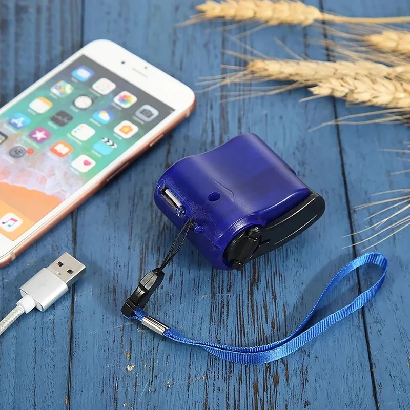 Emergency Outdoor Hand Crank Power Dynamo Emergency Charger 5.5V Travel Charger Outdoor Survival Accessories Hand Crank Charger