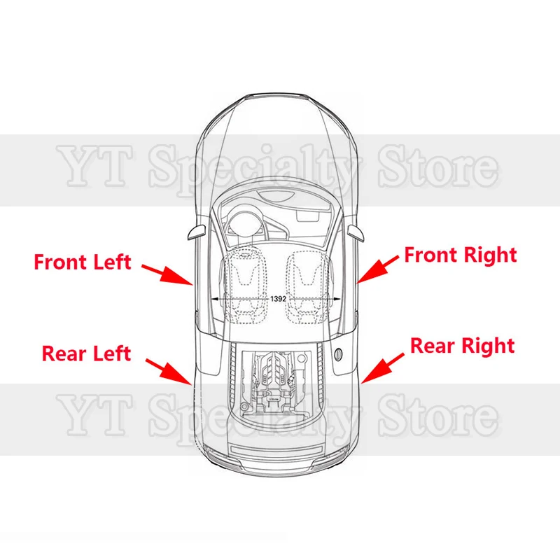 Kamshing Car Door Speaker For JAC T6 Bass Loudspeaker Tweeter 7915200P3010