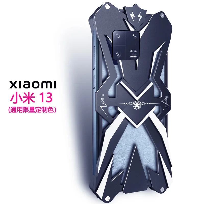 

Original Zimon Metal Luxury New Thor Heavy Duty Armor Metal Aluminum Phone Case For Xiaomi Mi 13 Mi13 Pro Cases Cover