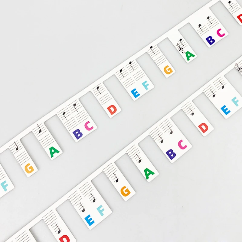 88 Keyboard Piano Notes Beginners Guide Removable Piano Keyboard Note Labels Non-Adhesive Removable Stickers piano keyboard stickers