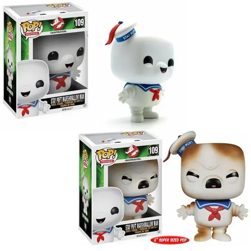 thumbnail image 2 of Figuras de acción de vinilo de Funko Pop Movie&TV Models STAY PUFT MARSHMALLOW MAN #109 Colección Gost Bus Stears para niños Juguetes, 2 of 5