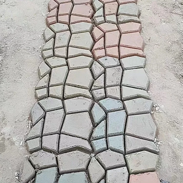 Description Picture 6 of itemABS Courtyard Embossed Cement Mold Floor Garden Concrete Paving Step DIY Tile Pattern