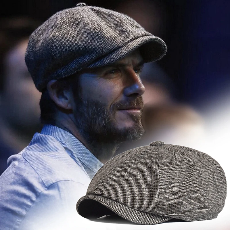 Winter Thick Warm Newsboy Caps Men Soft Octagonal Hat For Male Detective Hats Retro Driver Flat Caps Newsboy Caps Aliexpress