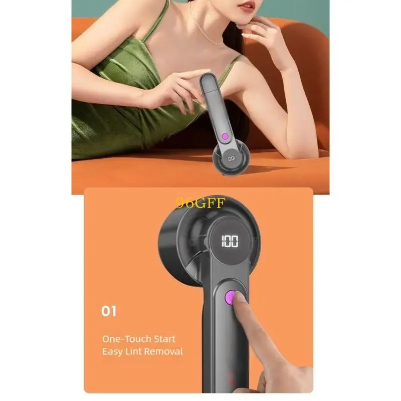 96GF 패브릭 면도기 조용한 작동 휴대용 패브릭 헤어볼 면도기 충전식 린트 면도기 효율적인 린트 제거 지속