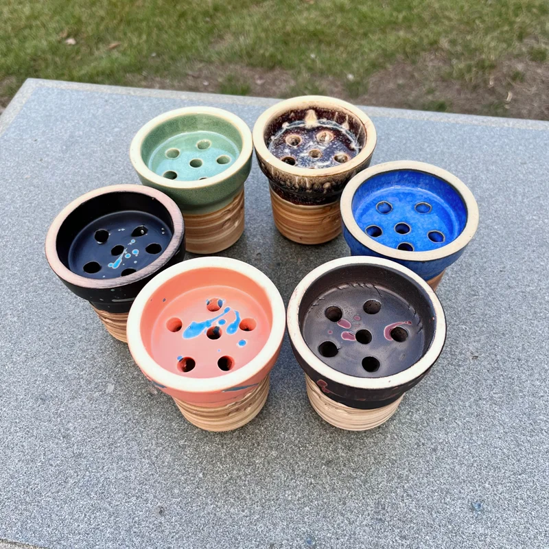 Multicolor Shisha Hookah Tobacco Ceramics Bowl Chicha Cachimbas Nargile Sheesha Smoking Accessories