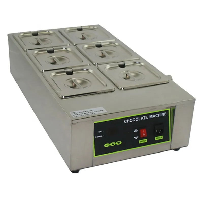 110V 220V Water Heating Commercial 304 Stainless Steel Chocolate Melting Furnace Chocolate Melter Machine 3 Cylinder