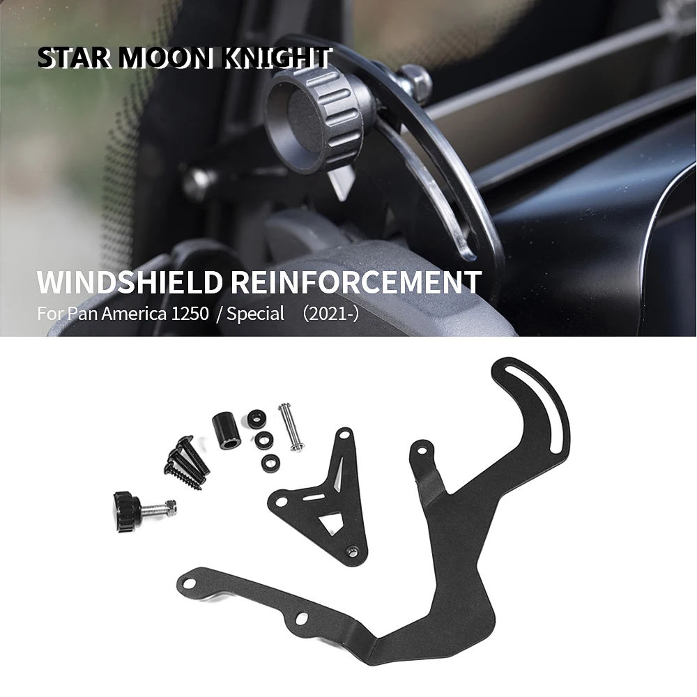 

Motorcycle Additional Windshield Reinforcement Windscreen Reinforced Bracket Mount For RA1250 Pan America 1250 S Special 2021-