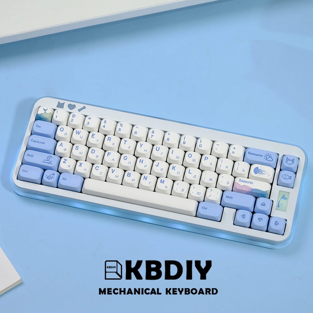 KBDIY-Teclas japonesas oceano baleia, perfil KOA, teclado