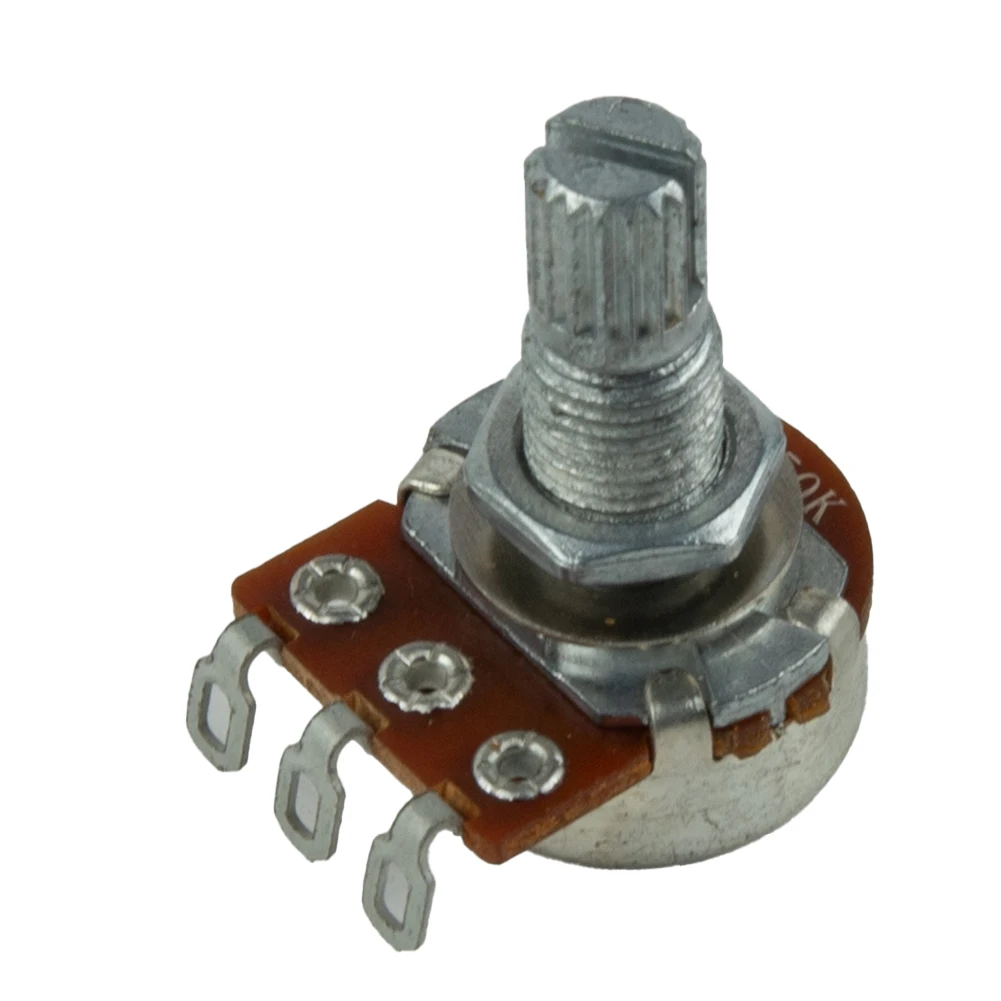 Brand New Guitar Potentiometer Guitar Parts/kits A500K Approx.10g B250K B500K Metal Plastic Potentiometer 1 Pcs 50 pcs precision adjustable potentiometer rk097n 097 vertical clubfoot single b1k b5k b10k b20k b50k b100k b250k b1m b500k