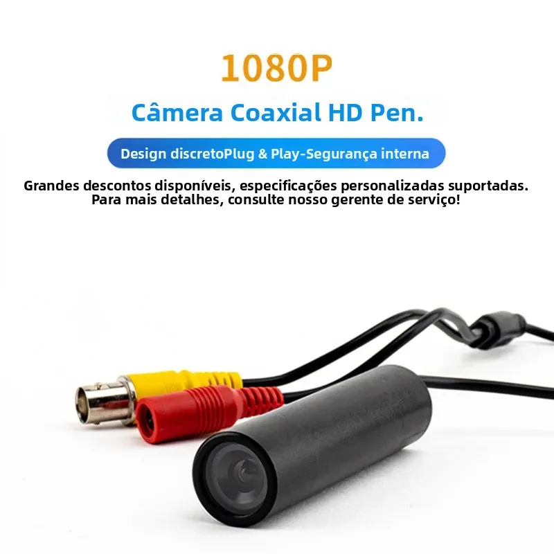 2MP AHD Bullet Camera Mini Metal CCTV 3.6mm Lens Day/Night Vision UTC/4-in-1 OSD IP66 Waterproof 12V DC Indoor Outdoor Camera