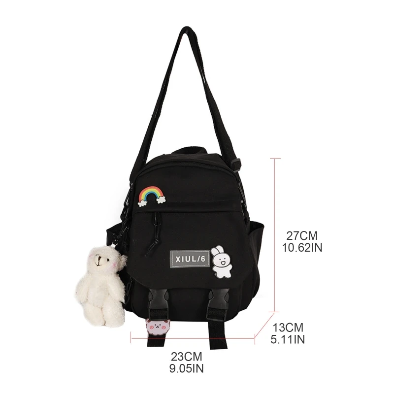 Women Nylon Backpack Convertible Shoulder Bags Ladies Fashion Casual Daypack Travel Small School Rucksack
