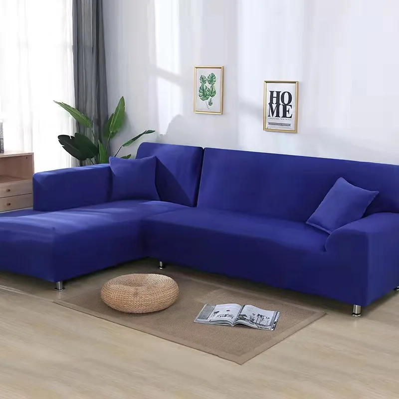 thumbnail image 1 of Funda de sofá sólida para sala de estar, funda elástica para sofá de 1, 2, 3 o 4 plazas, funda protectora para sofá de esquina en forma de L, funda para chaise longue, 1 of 5