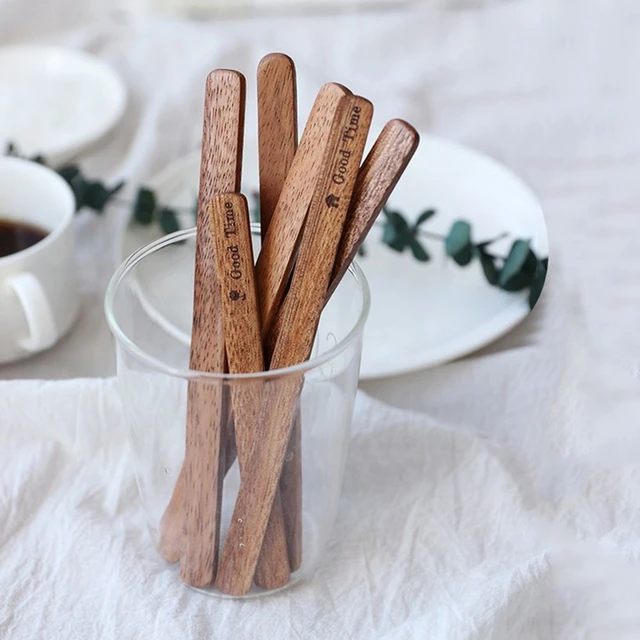 100pcs Coffee Stirrer Coffee Touillets Coffee Stick Wooden Disposable Drink  Sign Coffee Stick Disposable Wooden Coffee Stirrers - Coffee Scoops -  AliExpress