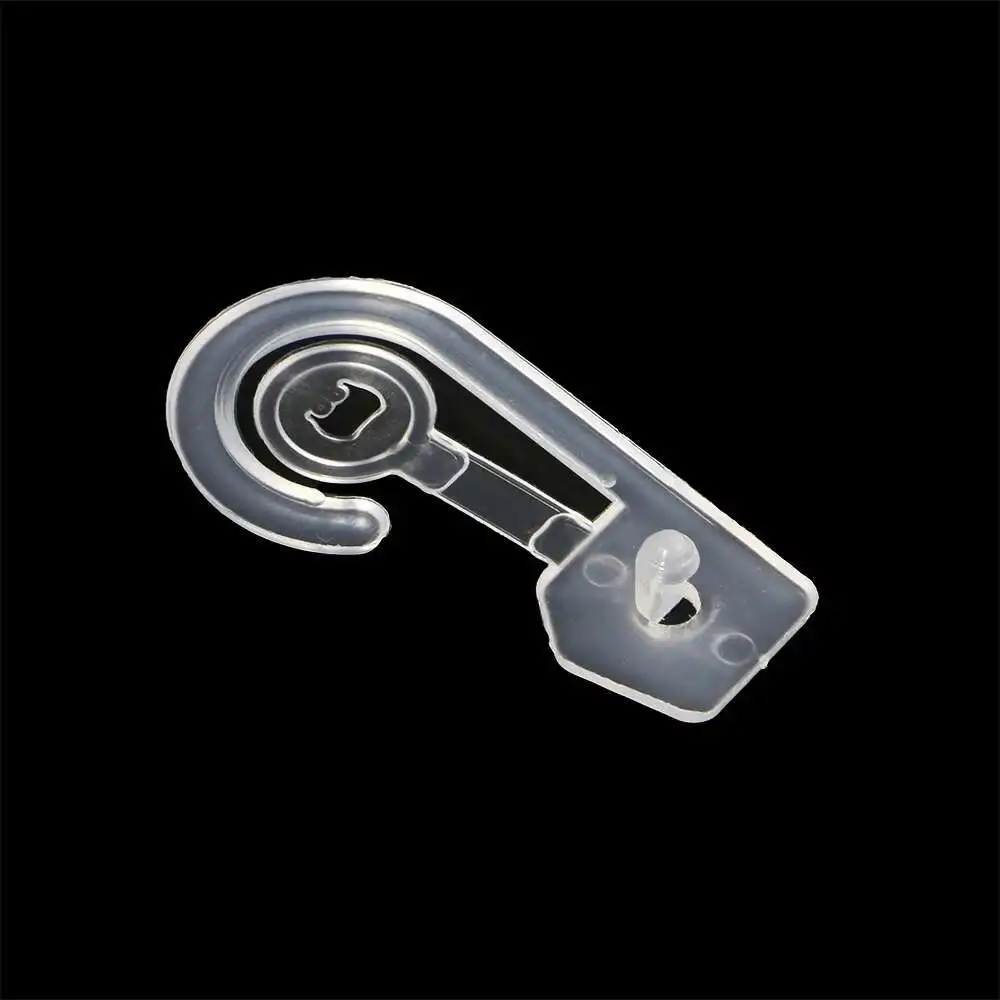 200pcs 블랙 투명 플라스틱 셔츠 드레스 속옷 양말 장갑 클립 가방 패키지 패브릭 헤더 후크 옷 걸이