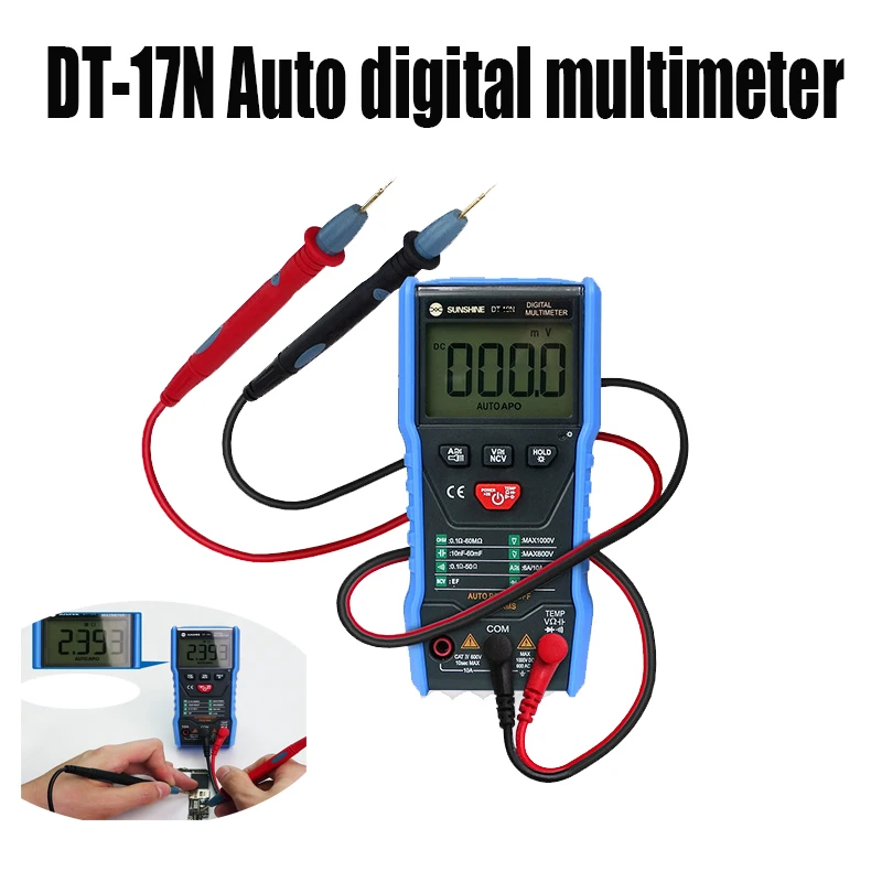 SunshineDT17NAutoRangeTrueRmsMultimeterDigitalMultimete