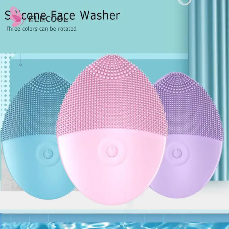 

Cleansing Vibration Silicone Deep Pore Skin Massager Pore Cleansing Brush Sonic Vibration Innovative Sonic Facial Brush Electric