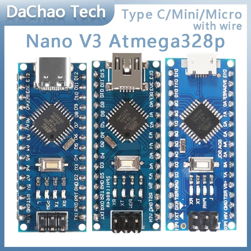 Nano mini usb type c avec d marreur contr leur arduino nano 3 0 pour