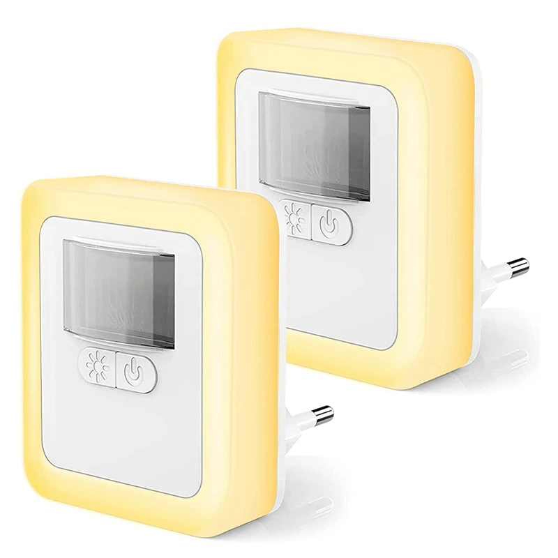 

Hot SV-Night Light,LED Night Light With Twilight Sensor,Night Lamp For Children's Room,Bedroom,Hallway,Warm White EU Plug