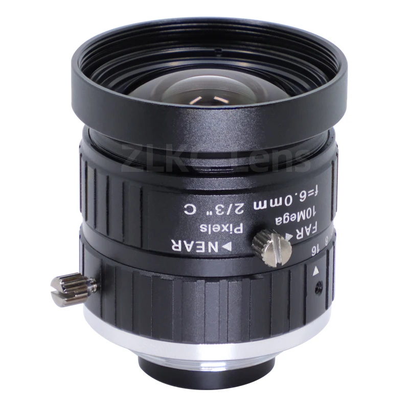 6 mm Lens FA Wide-Angle Lens 2/3 Inch 10MP C Mount CCTV Machine