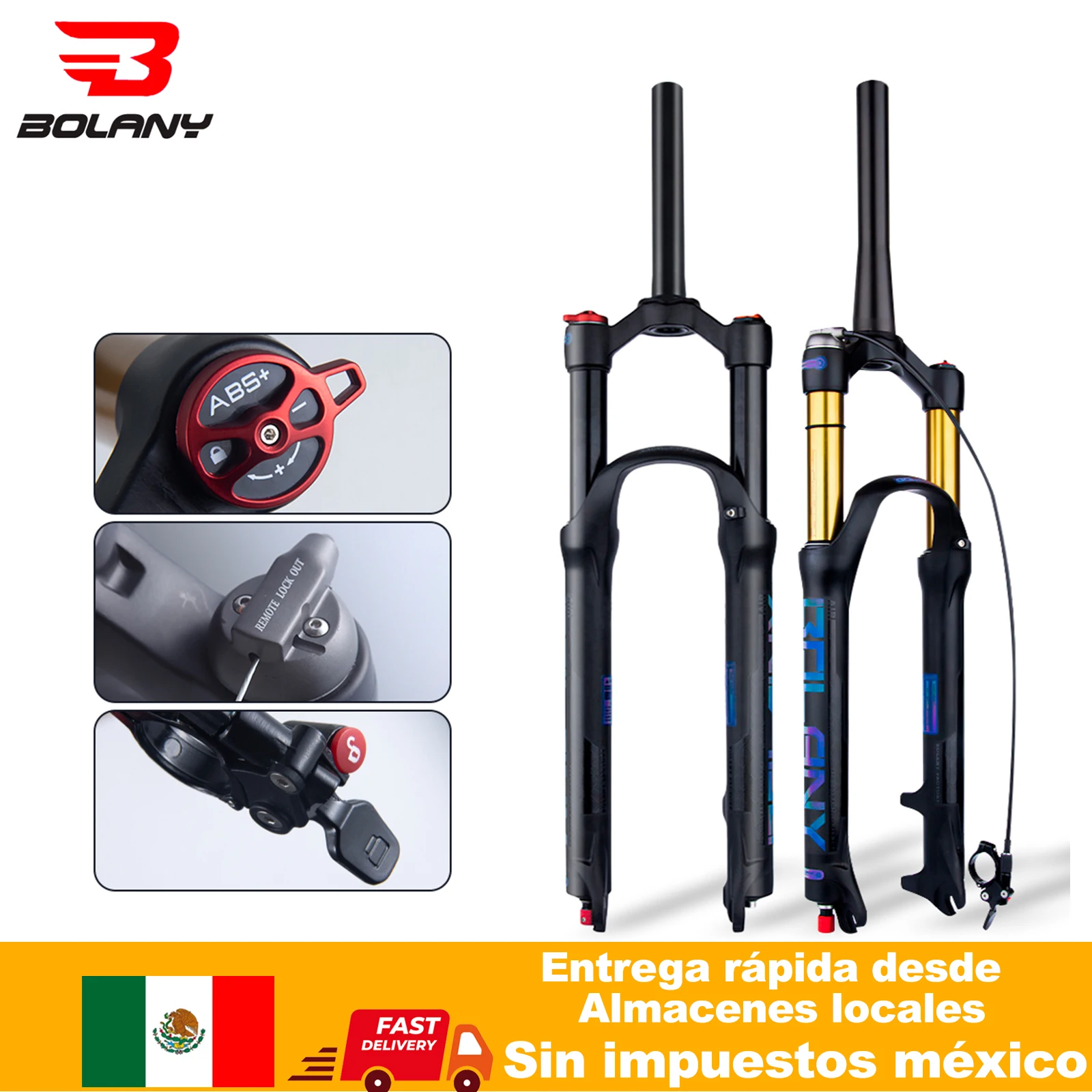 パーツ BOLANY Bike Fork Rebound Adjustable MTB BOLANY Bike Fork Rebound Adjustable MTB Air Front Suspension