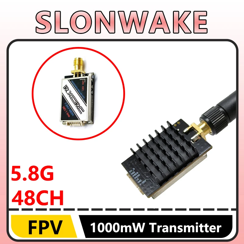 Détail des boutons et LED du module VTX SLONWAKE pour contrôle OSD