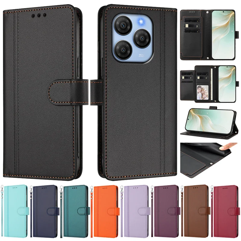 Luxury Leather Flip Case with Multi 9-Card Wallet Holder Cover