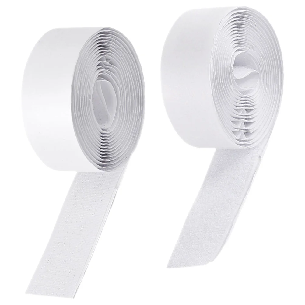 

2 Rolls Sticky Fasteners Hook And Loop Tapes Guitar Effect Pedal Mounting Tapes