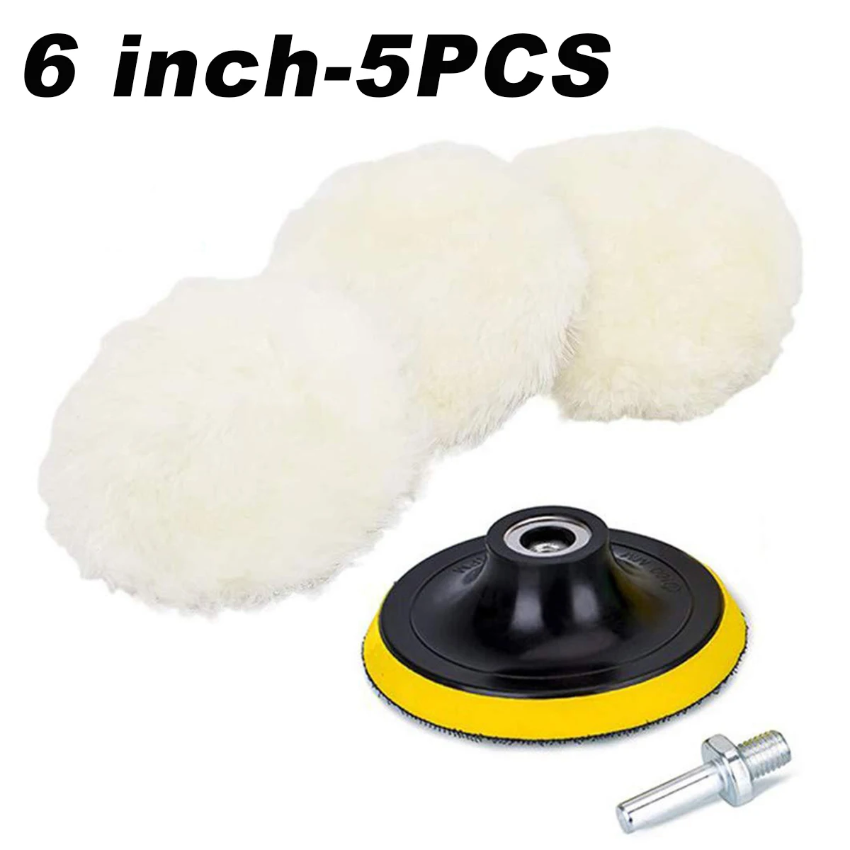5PCS/Set 7/6/3inch Car Polishing Waxing Buffing Wheel Pad Car Polisher Kit for Auto Car Paint Care Car-styling car polishing wax Other Maintenance Products