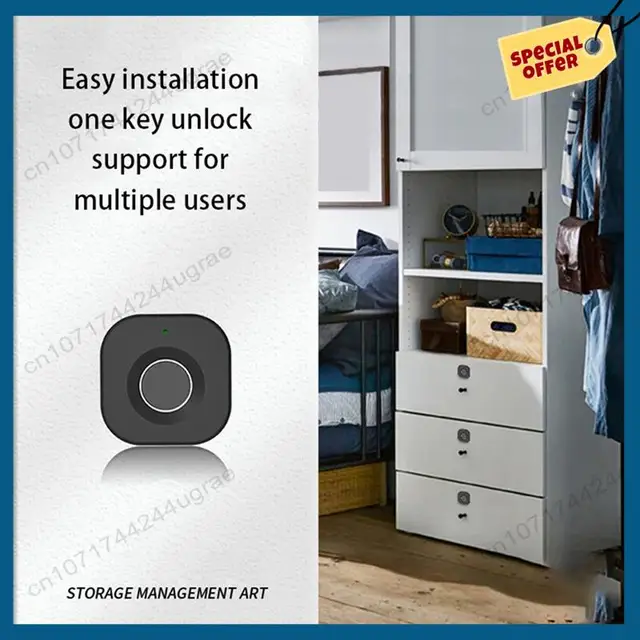 -A15I Smart Home Biometric Fingerprint Lock  Drawer Electronic Lock Privacy Keyless Security Protection For Office/Home 4