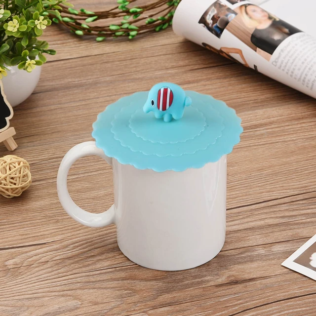 Couvercle De Tasse Réutilisable En Silicone, 10cm, 8 Pièces,  Anti-poussière, Pour Boissons, Motifs De Fleurs Et De Fruits - Couvercle De  Verre - AliExpress