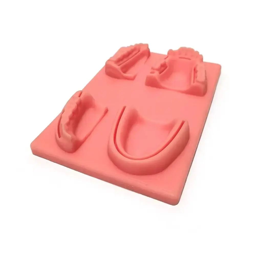 실리콘 치과 구강/잇몸 봉합 모델 봉합 연습 4가지 상처 유형 치과 교육 모델 부드러운 시뮬레이션 구강 피부 봉합 패드