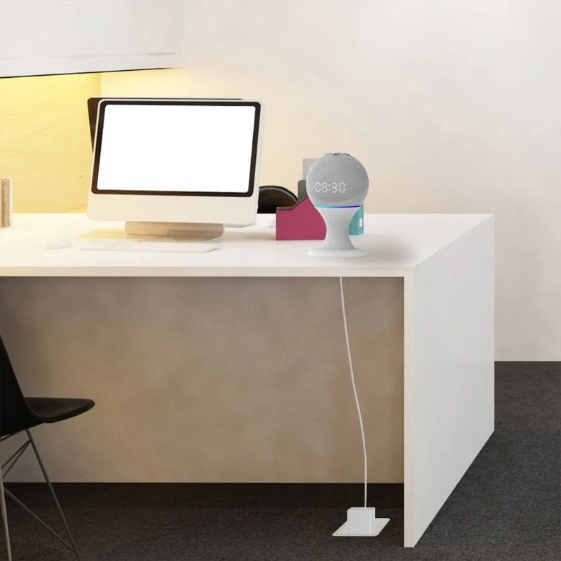 Pequeno e Requintado Alto-falante Stands Caixa de Som Suporte Base para Eco Dot Alto-falante Suporte Abs Material Quadro - Image 5