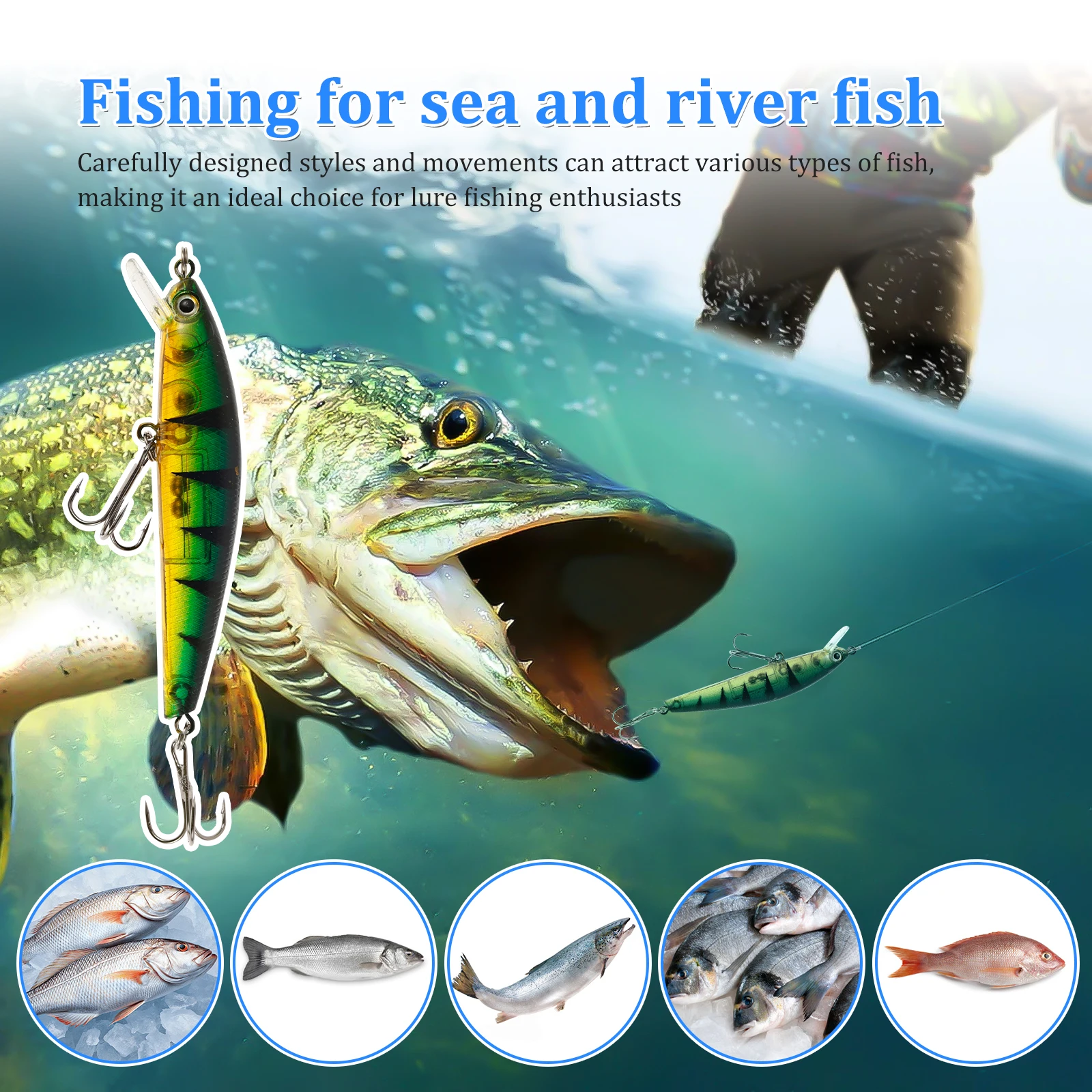 Advent Calendar Fishing Lure Christmas Countdown 24 Days Fishing Bait Set for Adult Men Teen Boys 2025 Xmas Surprise Gifts