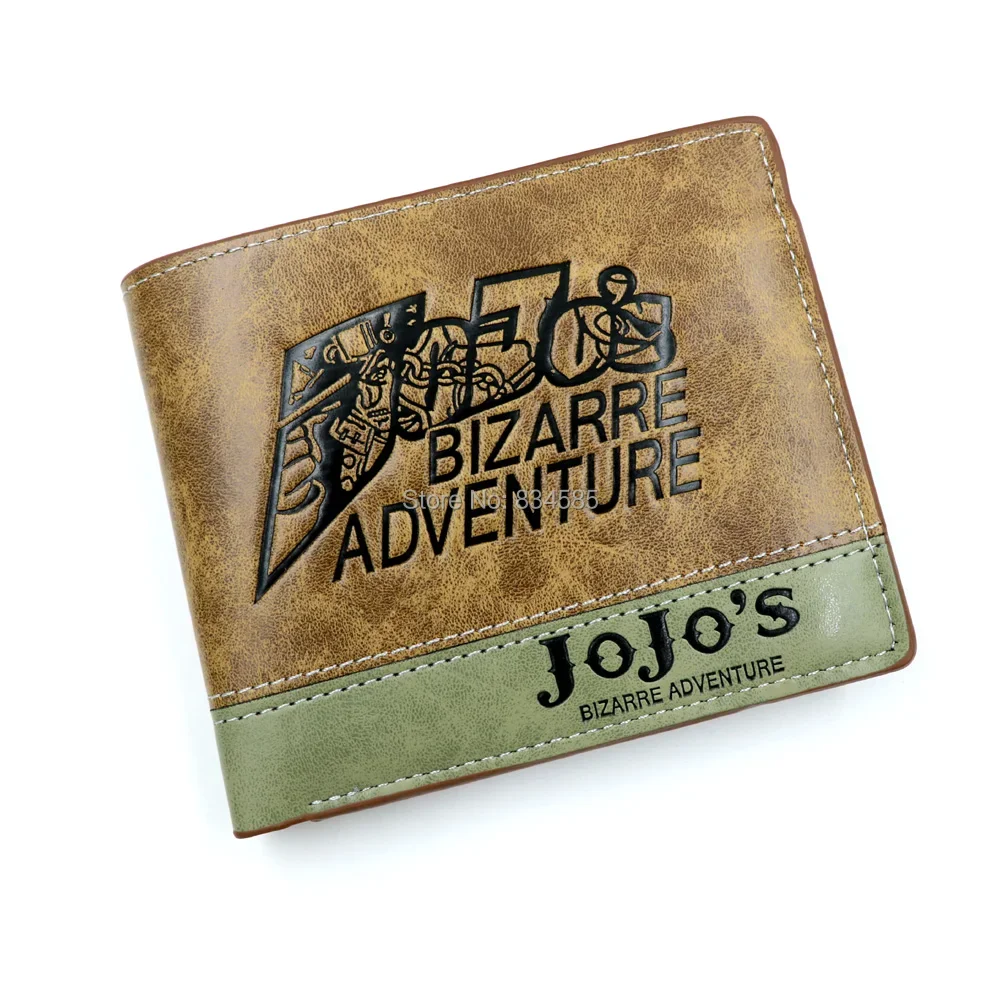 

JoJo's Bizarre Adventure Men Wallets Card Holders Short Bifold Money Bag Gift Purse