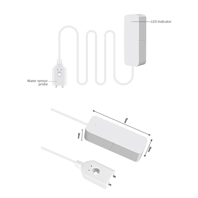 Tuya Wifi Leakage Alarm Water Leak Sensor Detector Flood Level Alarm Water Leakage Detector For Home Kitchen Bathroom Durable 6