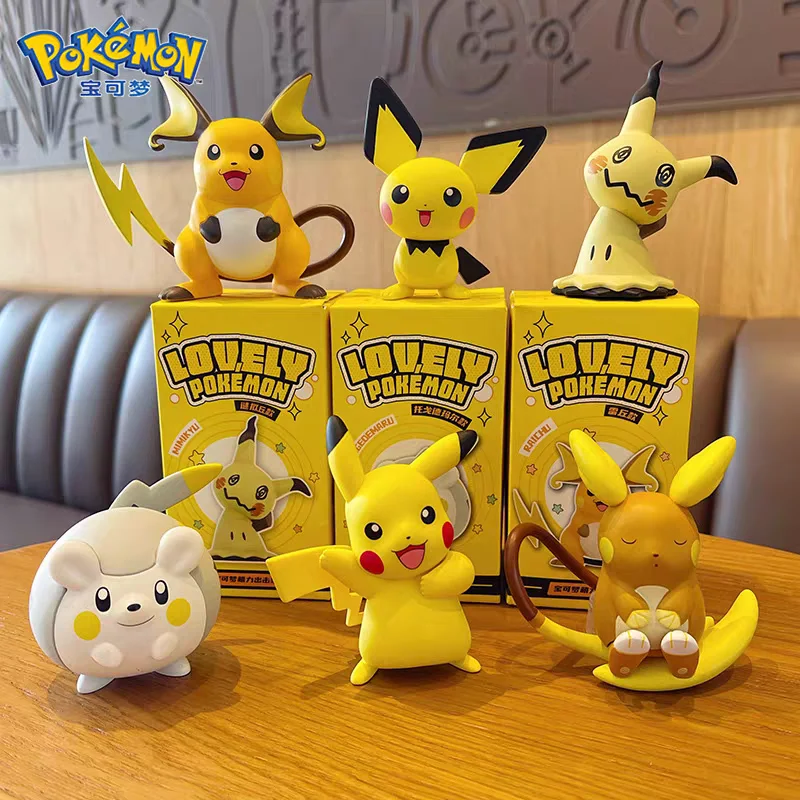 Hot Pokemon Anime Figuren Kawaii Pikachu Pichu Togedemaru Alola Region Raichu Mimikyu Spielzeug Modell Sammeln Puppen Geschenk Für Kinder Junge
