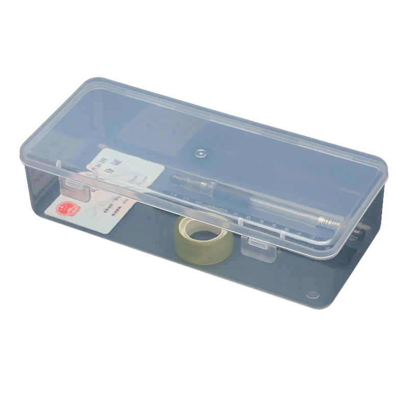 

Accessory Storage Box Package Hardware Jewelry Tool Screw Sample Transparent Rectangle Plastic Case F255