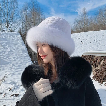 Women’s Rex Rabbit Fur Knit Hat 2